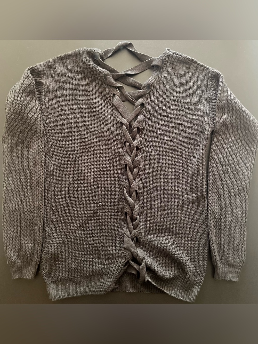 Haute Monde Lace-Up Knit - Picture 4 of 4